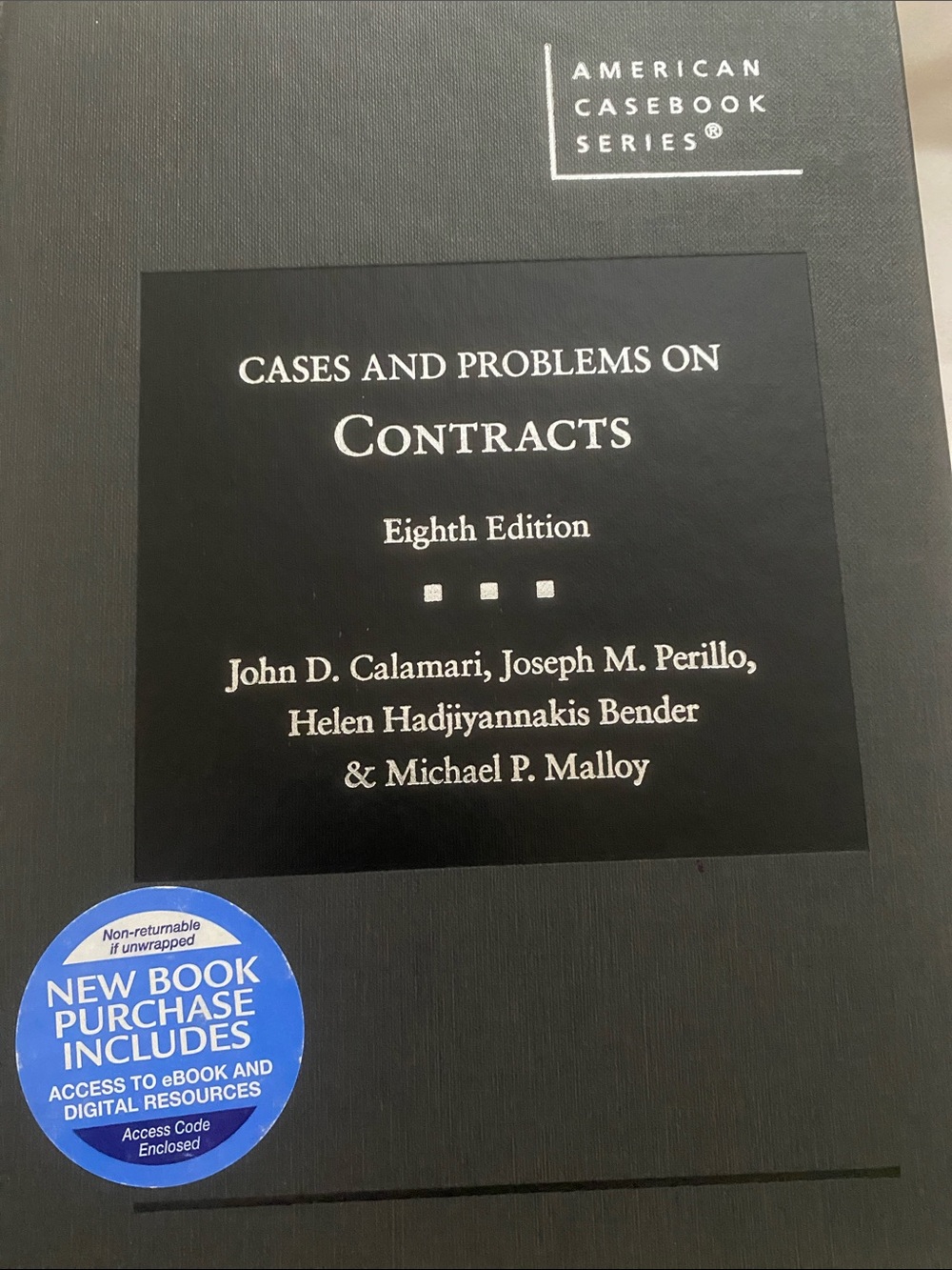 Cases and Problems on Contracts, Eighth Edition – Black